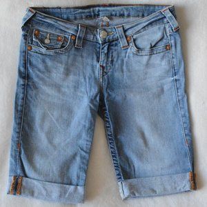 True Religion Knee Length Flap Shorts (Size 29)